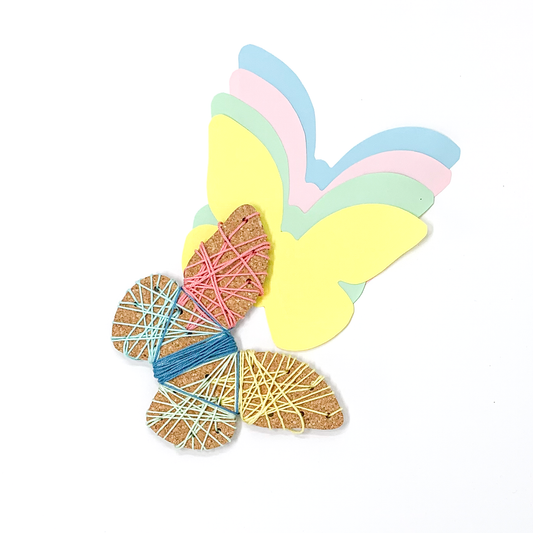 Craft kit - Butterfly, Sheep - Craft kit for children weaving, drawing, cutting 6-8 years old.