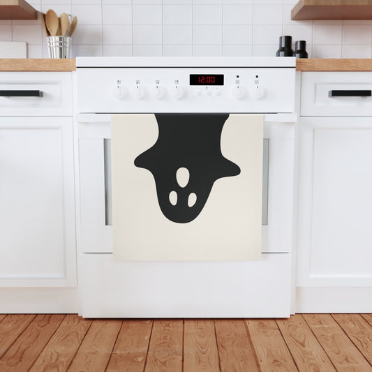 Ghost Scary Halloween Geschirrtuch aus Bio-Baumwolle, 50 x 70 cm, umweltfreundliches Küchentuch, Badezimmerhandtuch