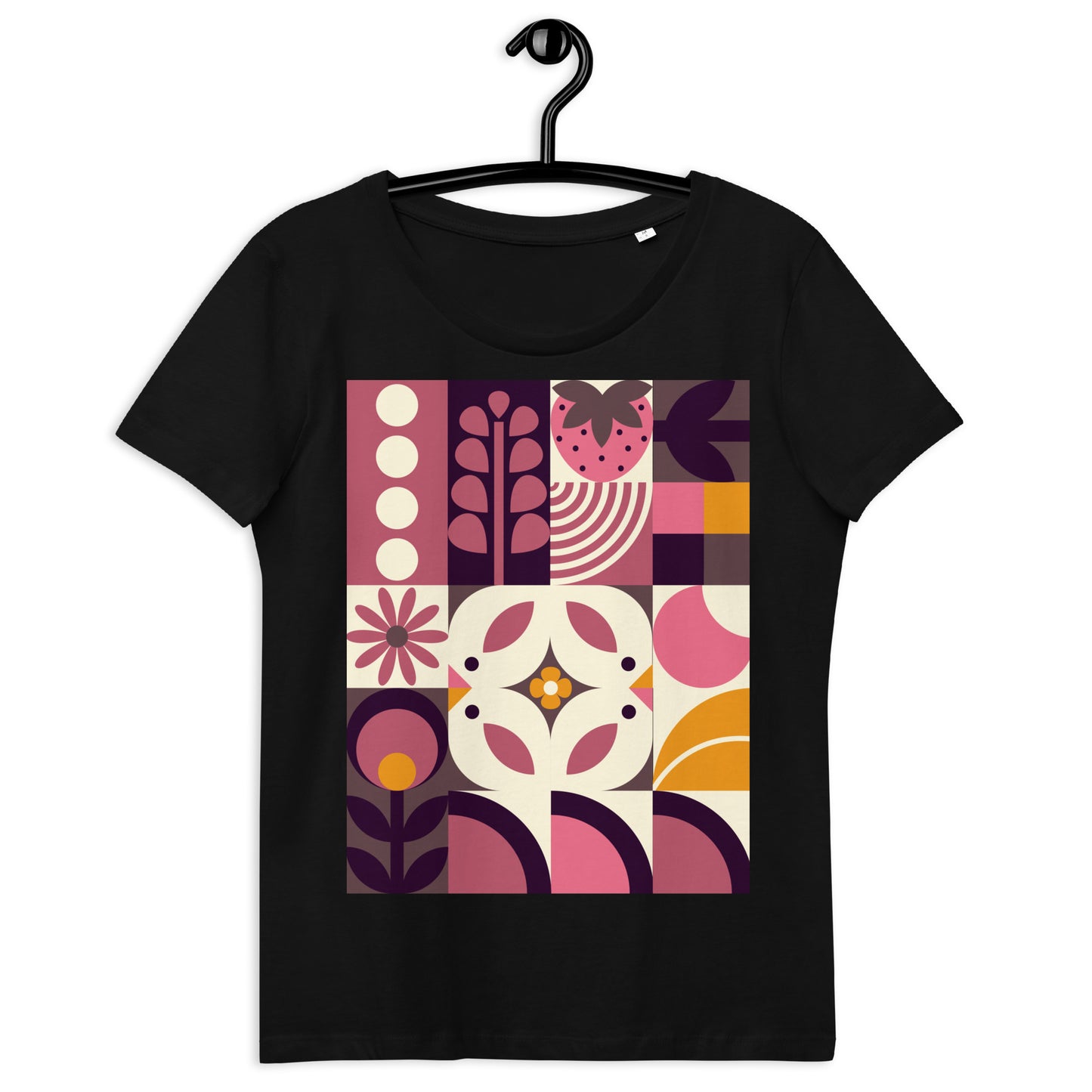 T-shirt Spring Birds Bauhaus - coton biologique - Femme