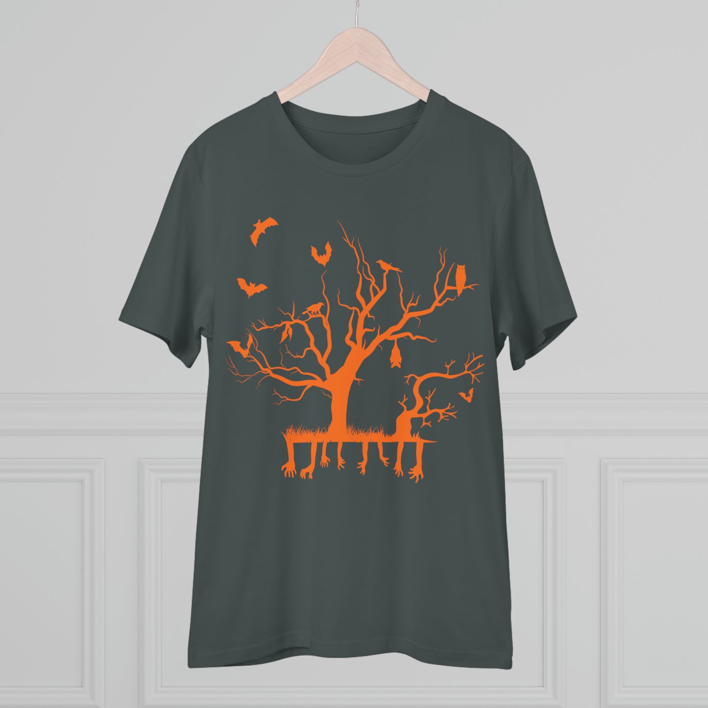 Halloween Zweig Orange Bio Creator T-Shirt - Unisex