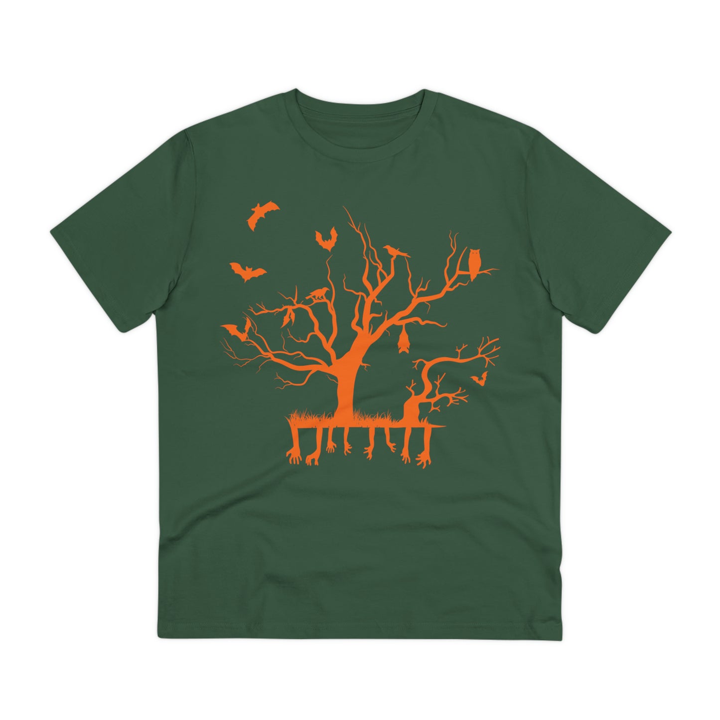 Halloween Branch Orange Organic Creator T-shirt - Unisex