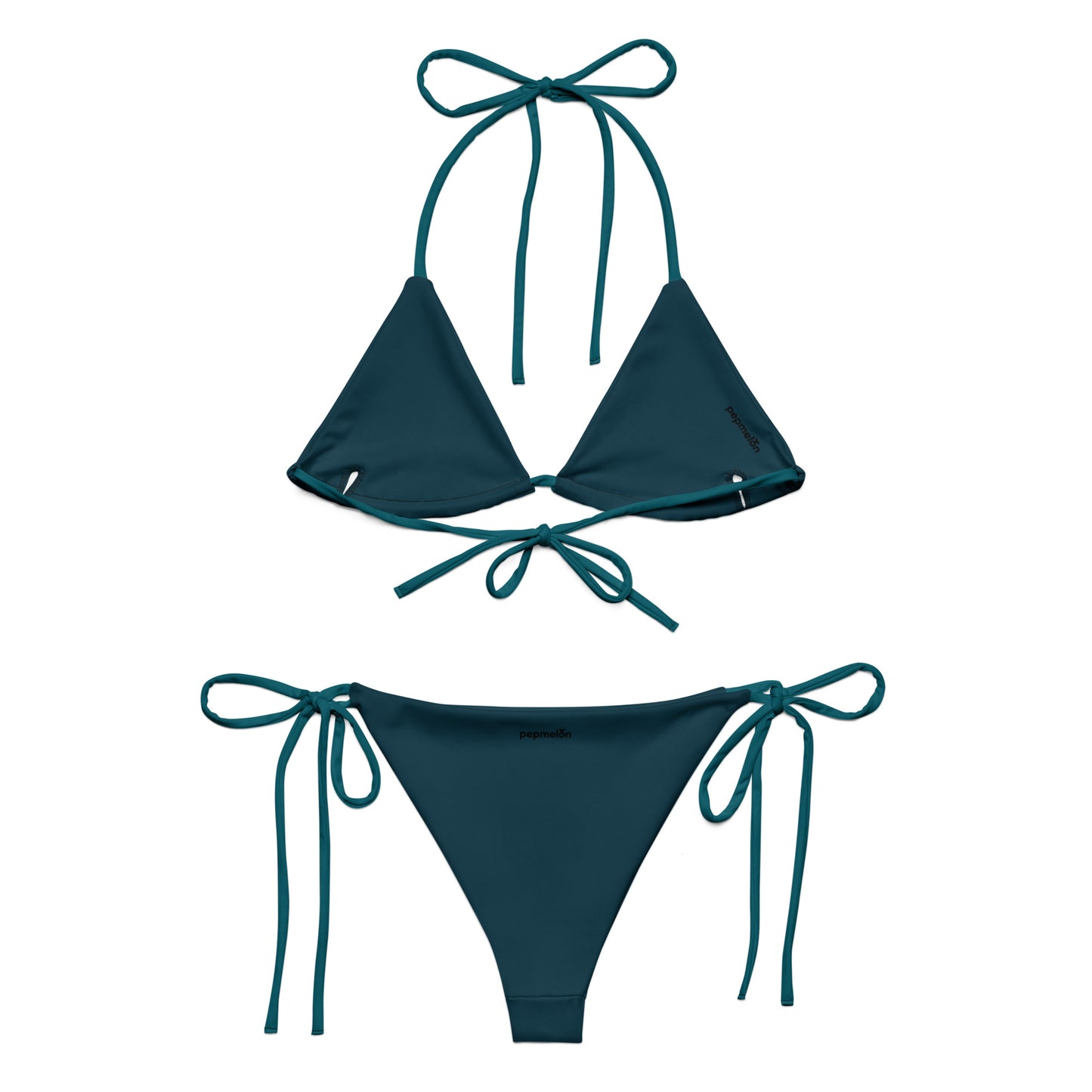 Bikini string éco vert turquoise turquoise