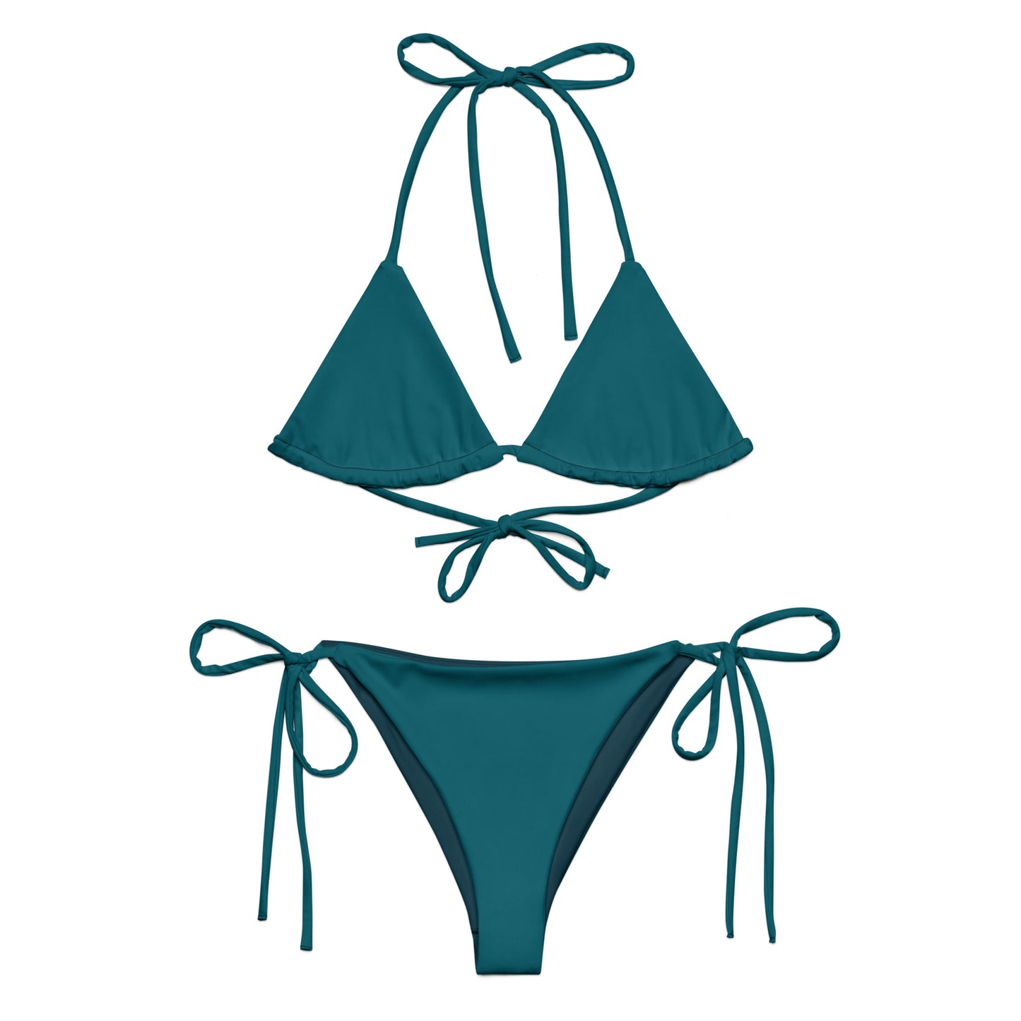 Bikini string éco vert turquoise turquoise