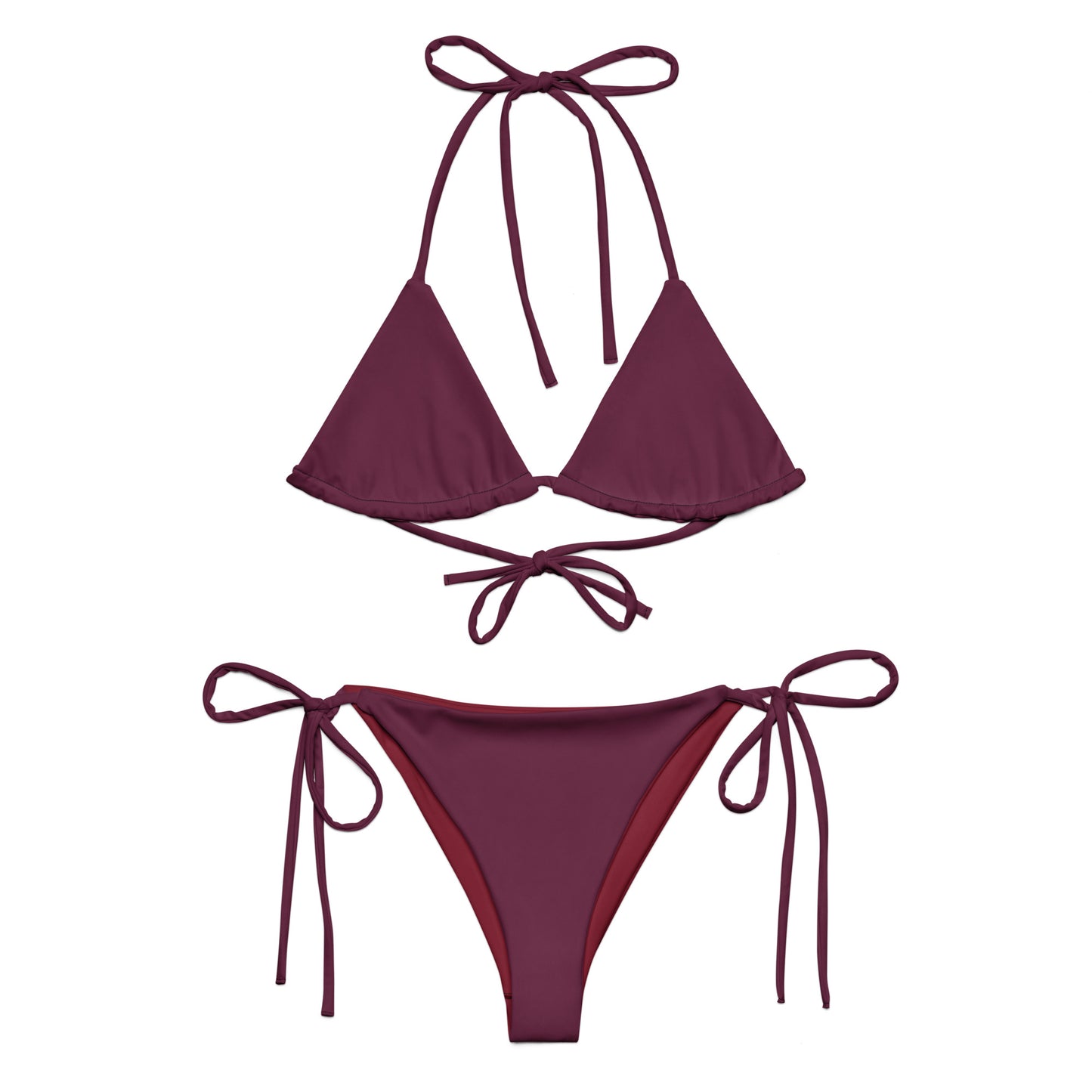 Maillot de bain triangle recyclé violet Dark Violet