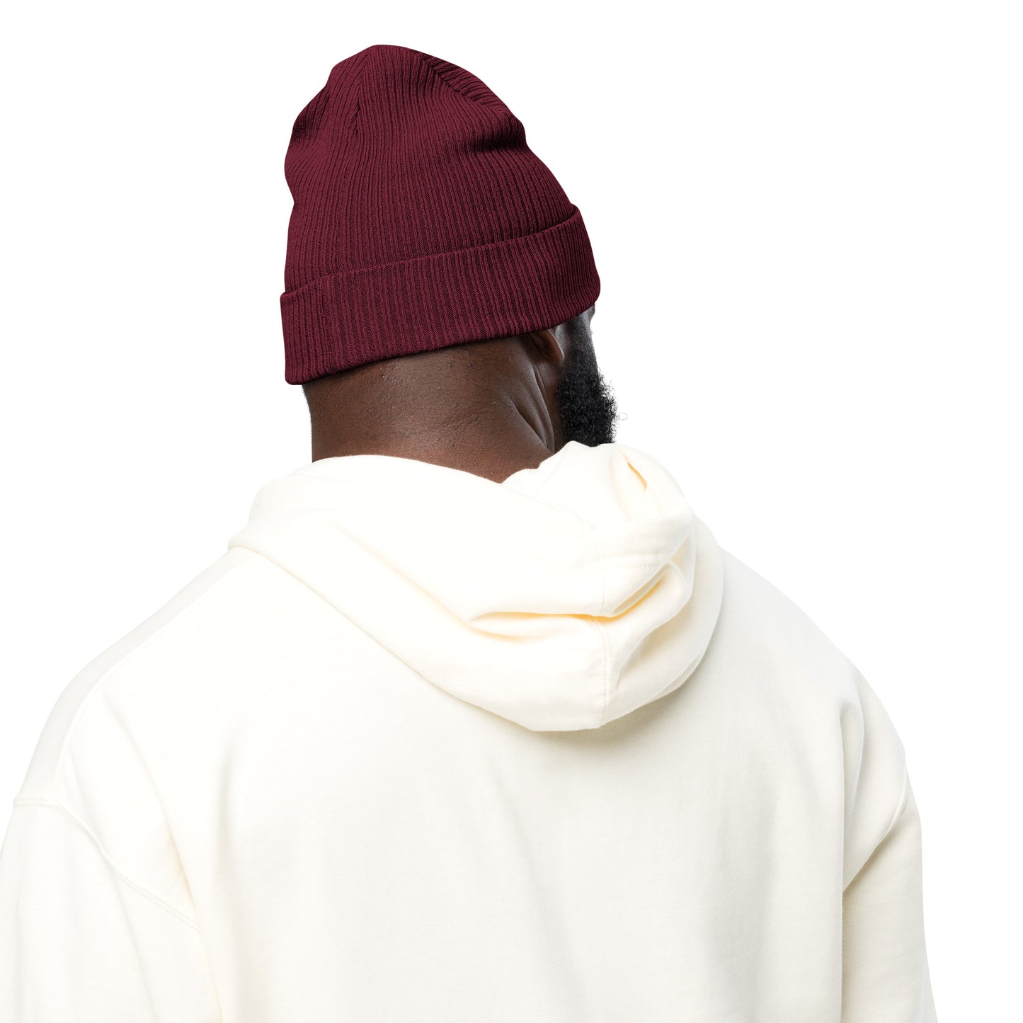 Bear face Organic ribbed beanie