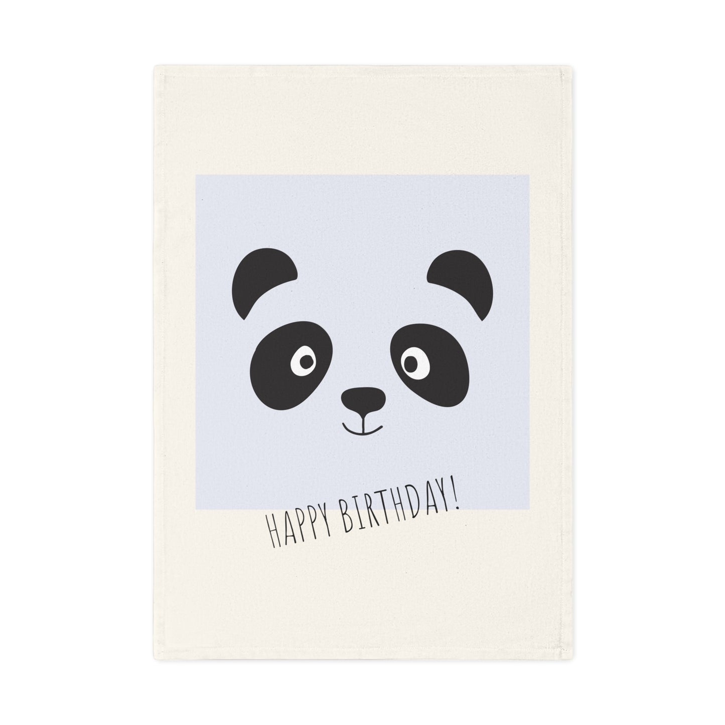 Torchon en coton biologique Panda, 50 x 70 cm, torchon de cuisine écologique, torchon de salle de bain