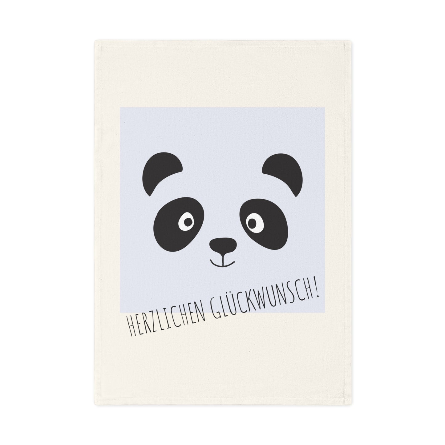 Torchon en coton biologique Panda, 50 x 70 cm, torchon de cuisine écologique, torchon de salle de bain