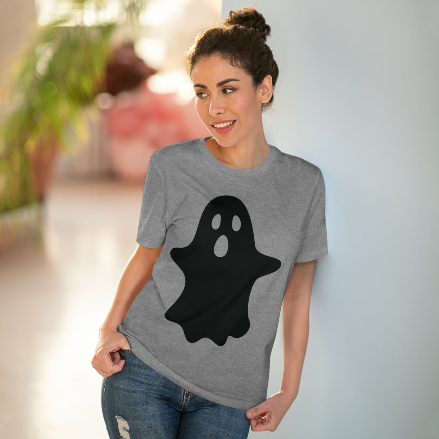 Ghost Halloween Organic T-shirt - Unisex