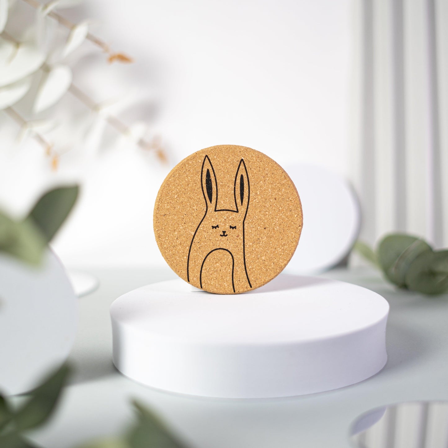 Cutes - Cork coasters, set of 6, cute animals - PepMelon