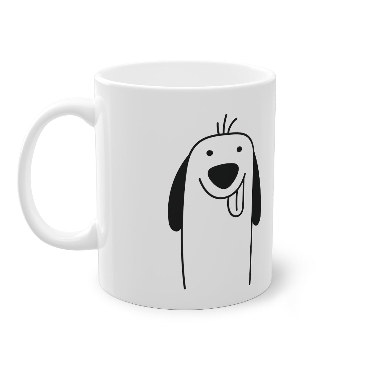 Mug mignon chien Spaniel, blanc, 325 ml / 11 oz Tasse à café, tasse à thé pour les enfants, les enfants, les chiots mug pour les amoureux des chiens, les propriétaires de chiens