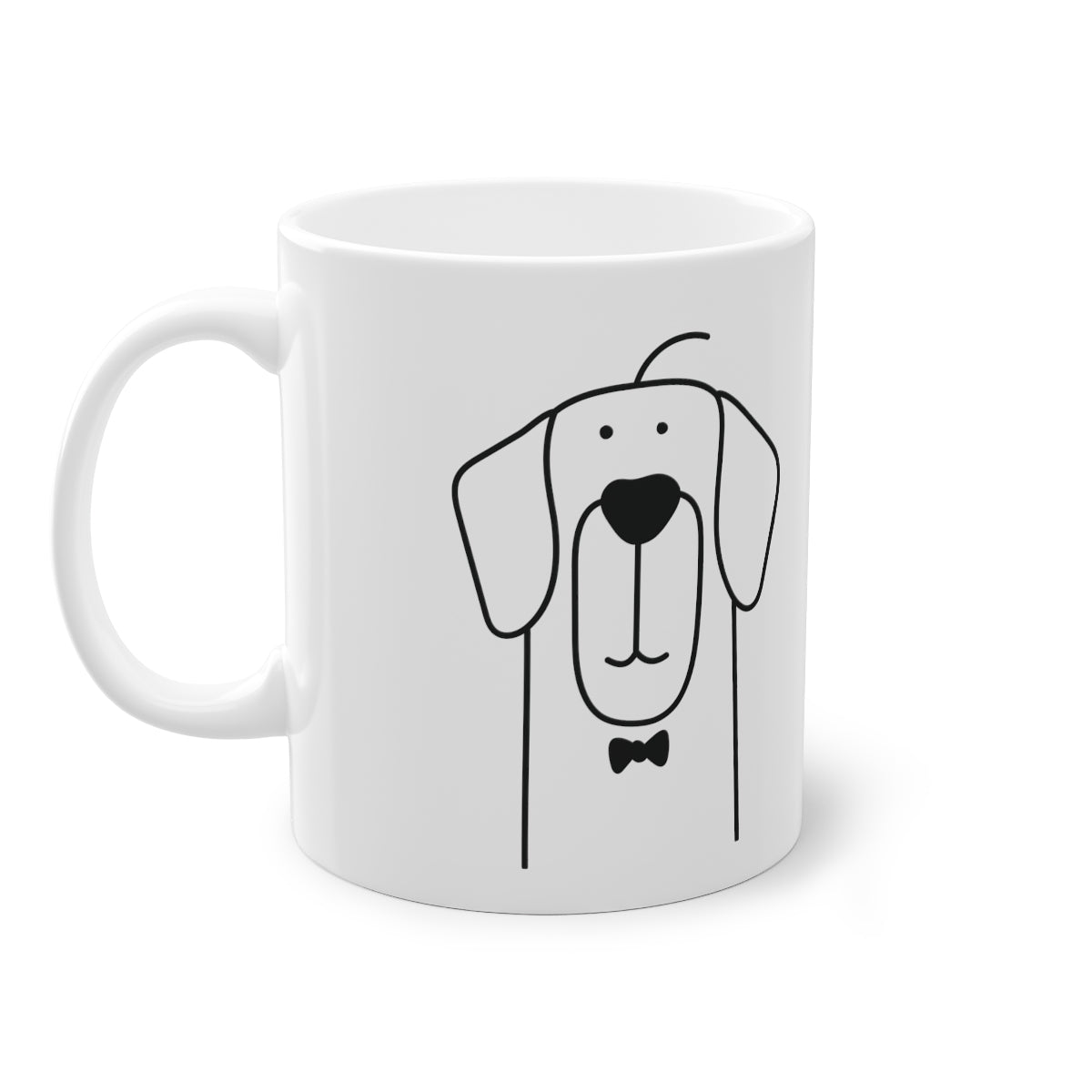 Mug mignon chien Retriever, blanc, 325 ml / 11 oz Tasse à café, tasse à thé pour enfants, enfants, tasse de chiots pour les amoureux des chiens, propriétaires de chiens